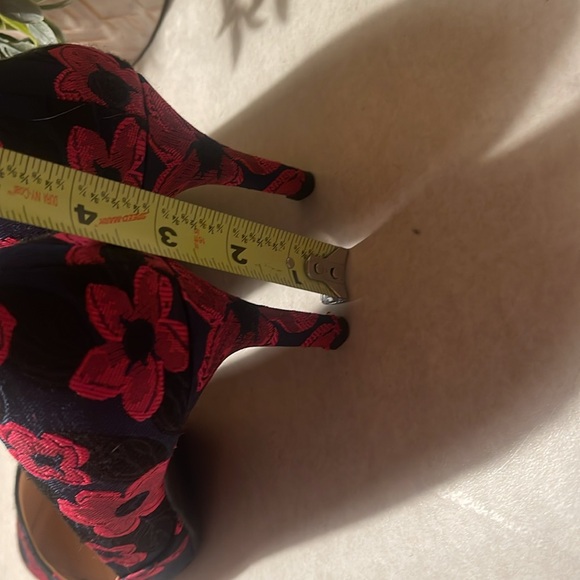 Alex Marie Red and Black Lace Heels - Picture 6 of 6